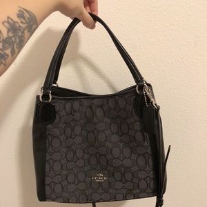 Used black coach bag